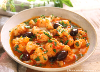 Mancare de conopida cu masline