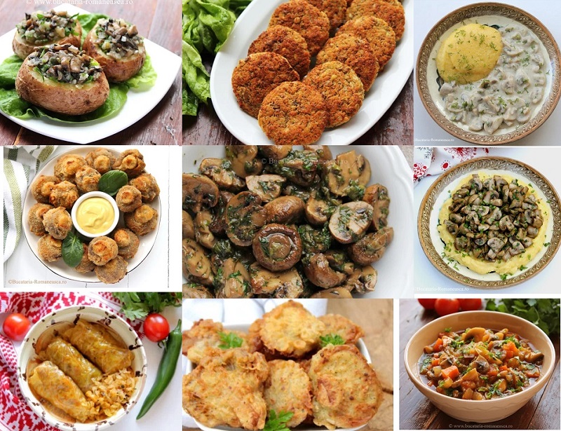 Retete de post cu ciuperci